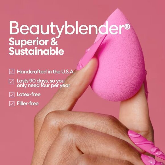 New Beautyblender Original Makeup Sponges, Set of 2, OS, Pink - Picture 3 of 4